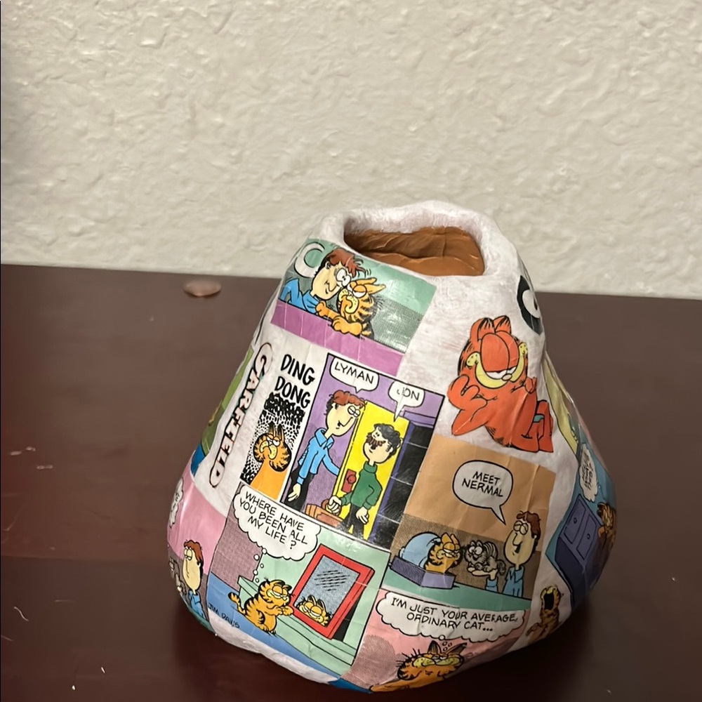 Colorful Comic Strip Vase